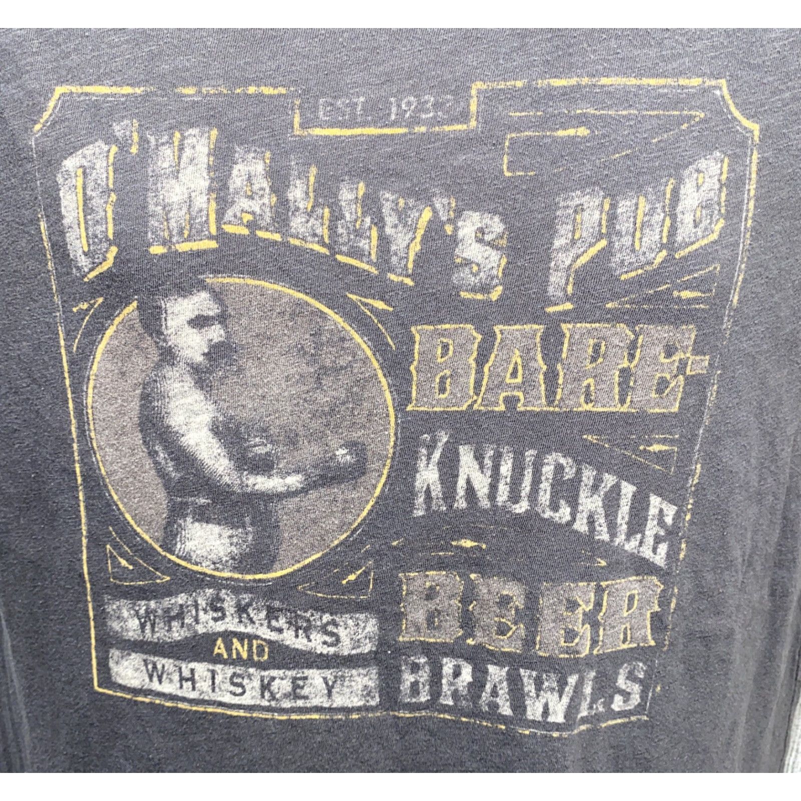Lucky Brand Lucky Brand Shirt Mens Gray O’Mally’s Pub Short Sleeve Size M Size US M / EU 48-50 / 2 - 2 Thumbnail