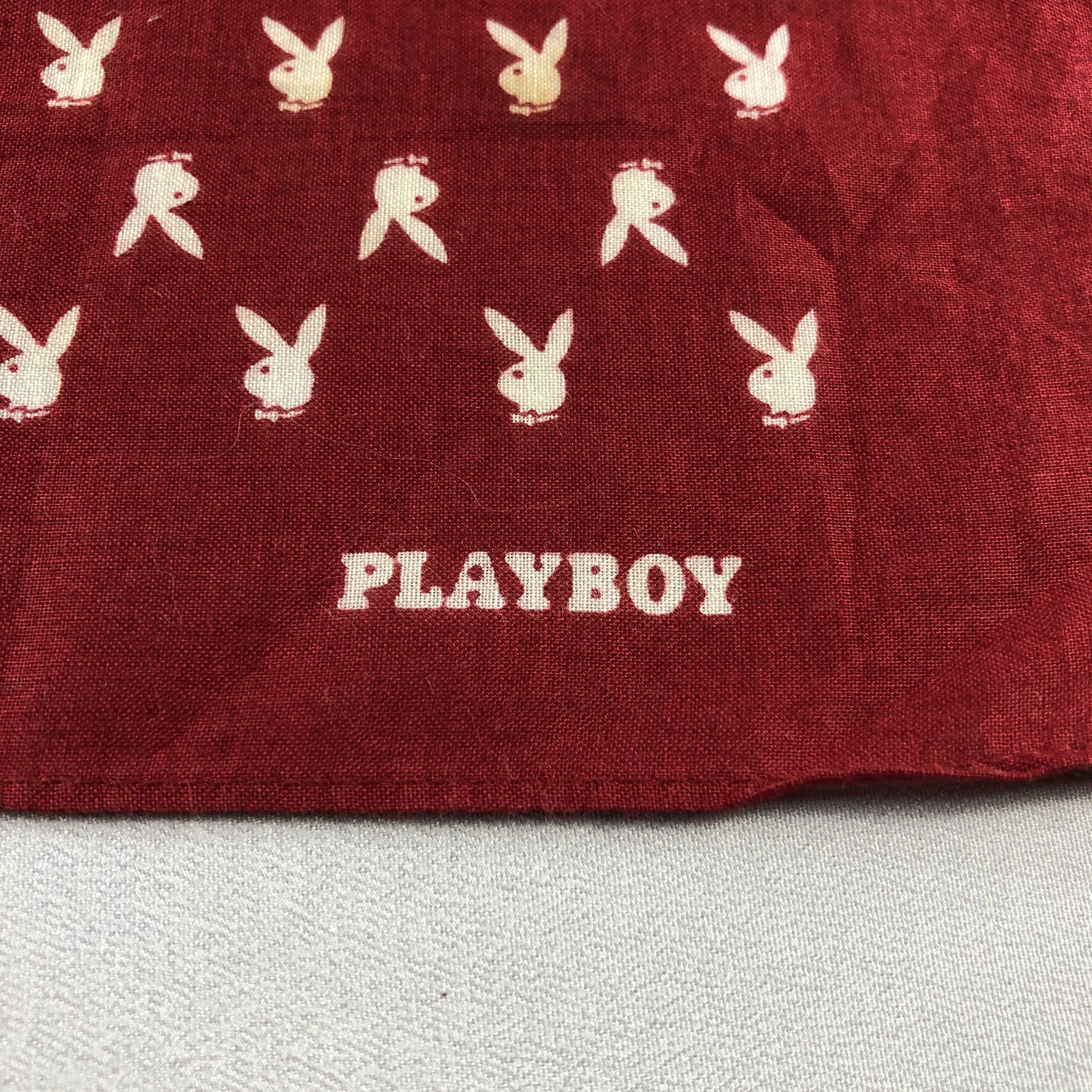 Playboy Playboy Rabbit Head Handkerchief Neckerchief Bandana H2497 Size ONE SIZE - 3 Thumbnail