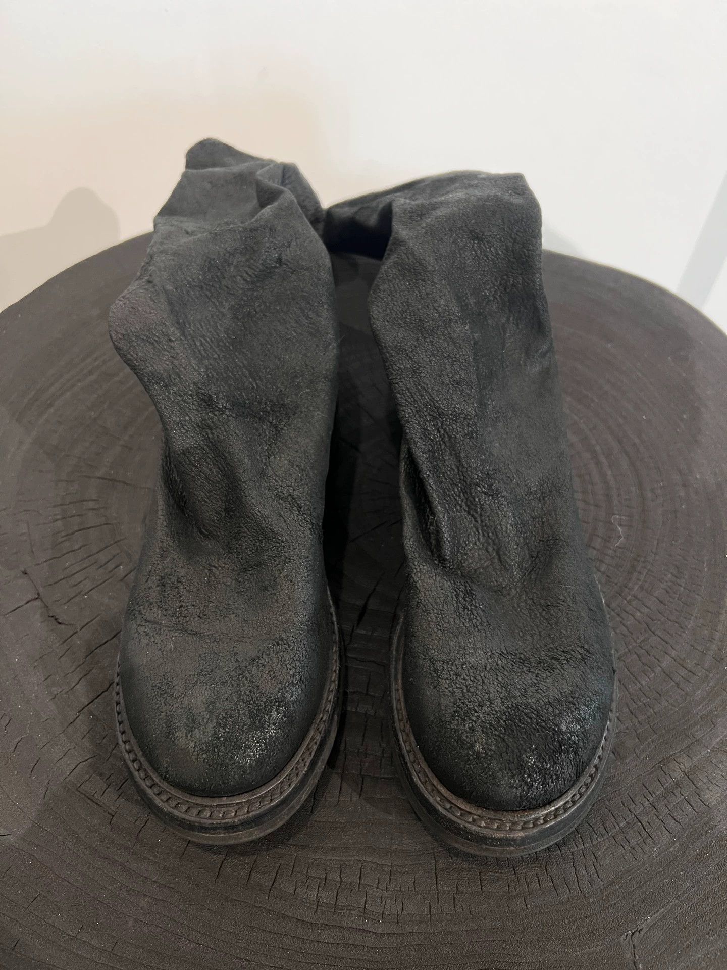Rick Owens Rick Owens mid-calf boots cracked lamb suede 35 Size US 4.5 / IT 34.5 - 2 Thumbnail