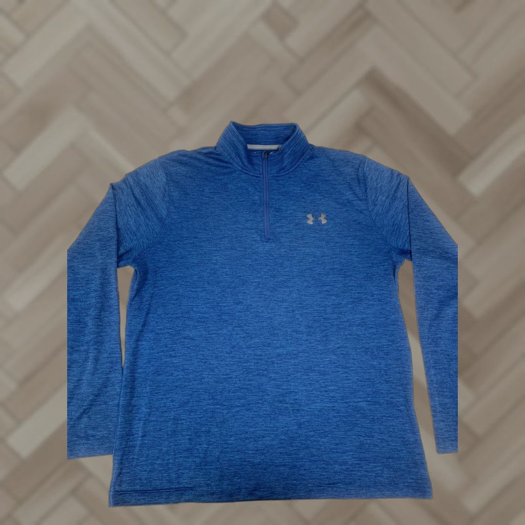 Under Armour Under Armour Sweater Women 1/4 Zip Aqua Size M Loose #470 Pullover Mock Neck Long Sleeve Zippered 1/4 Zip Workwear Outdoor Casual Comfort Regular Fit Size M / US 6-8 / IT 42-44 - 1 Thumbnail