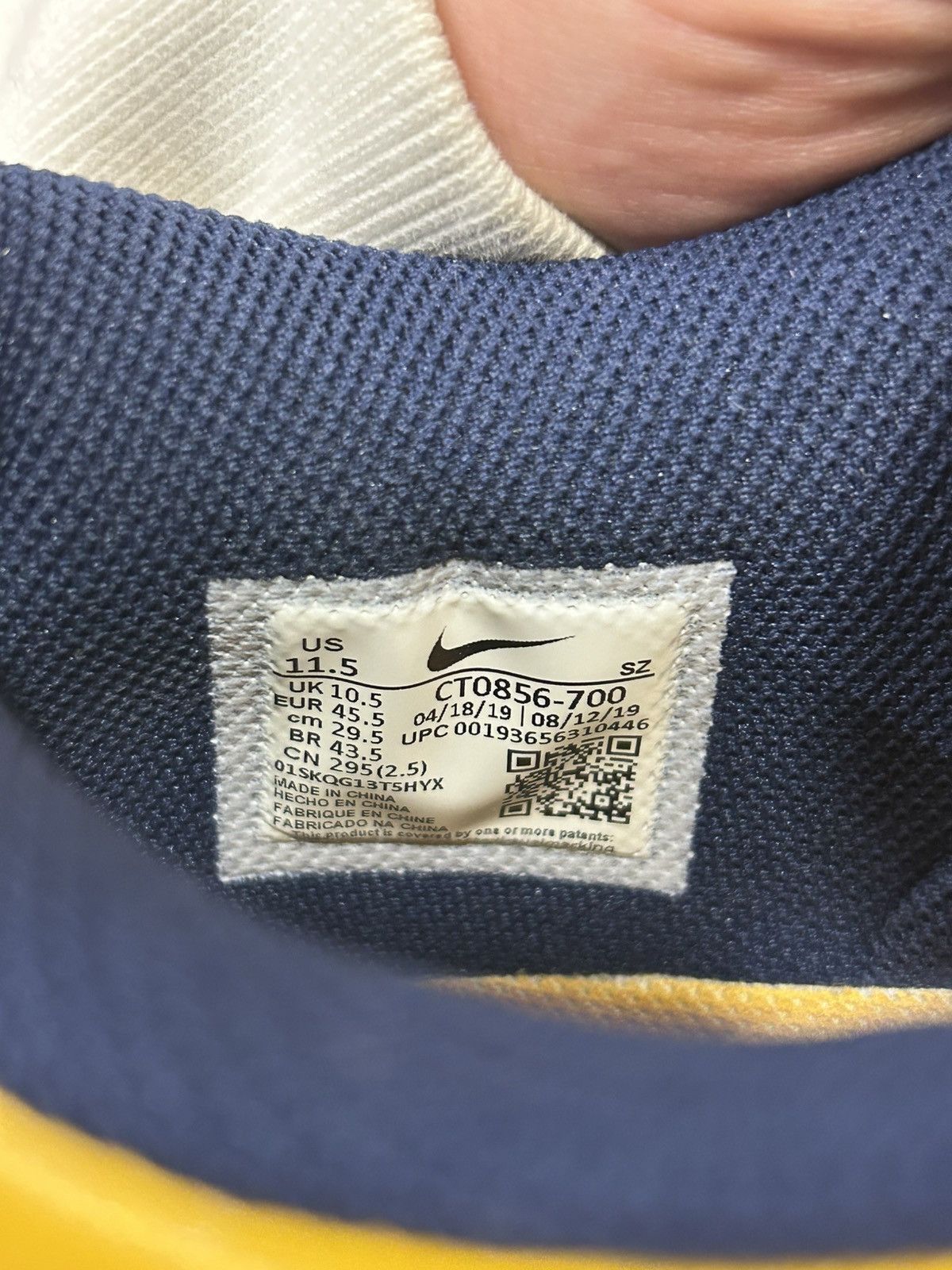 Nike Nike Dunk Low ‘Off-White University Gold’ Size US 11.5 / EU 44-45 - 8 Thumbnail