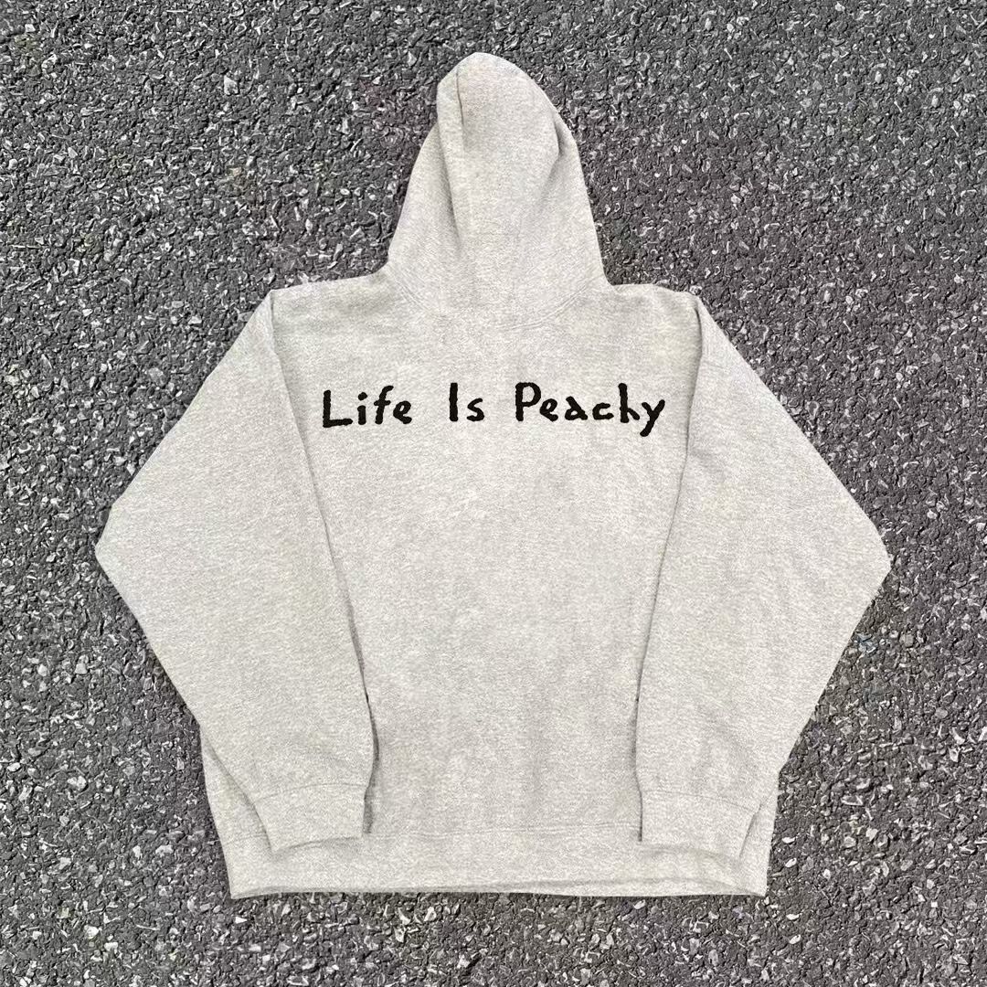 Japanese Brand Grey washed vintage letter print hoodie Size US M / EU 48-50 / 2 - 2 Thumbnail