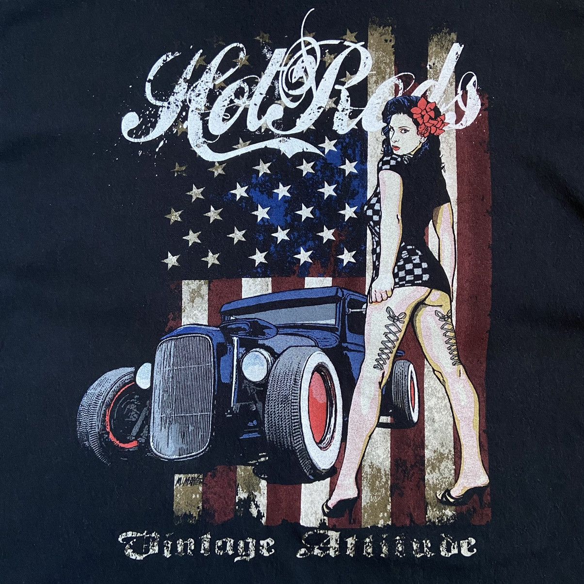 Band Tees × Vintage 📌 Vintage Hotrods Racing Y2K T-Shirt Size US XL / EU 56 / 4 - 5 Thumbnail