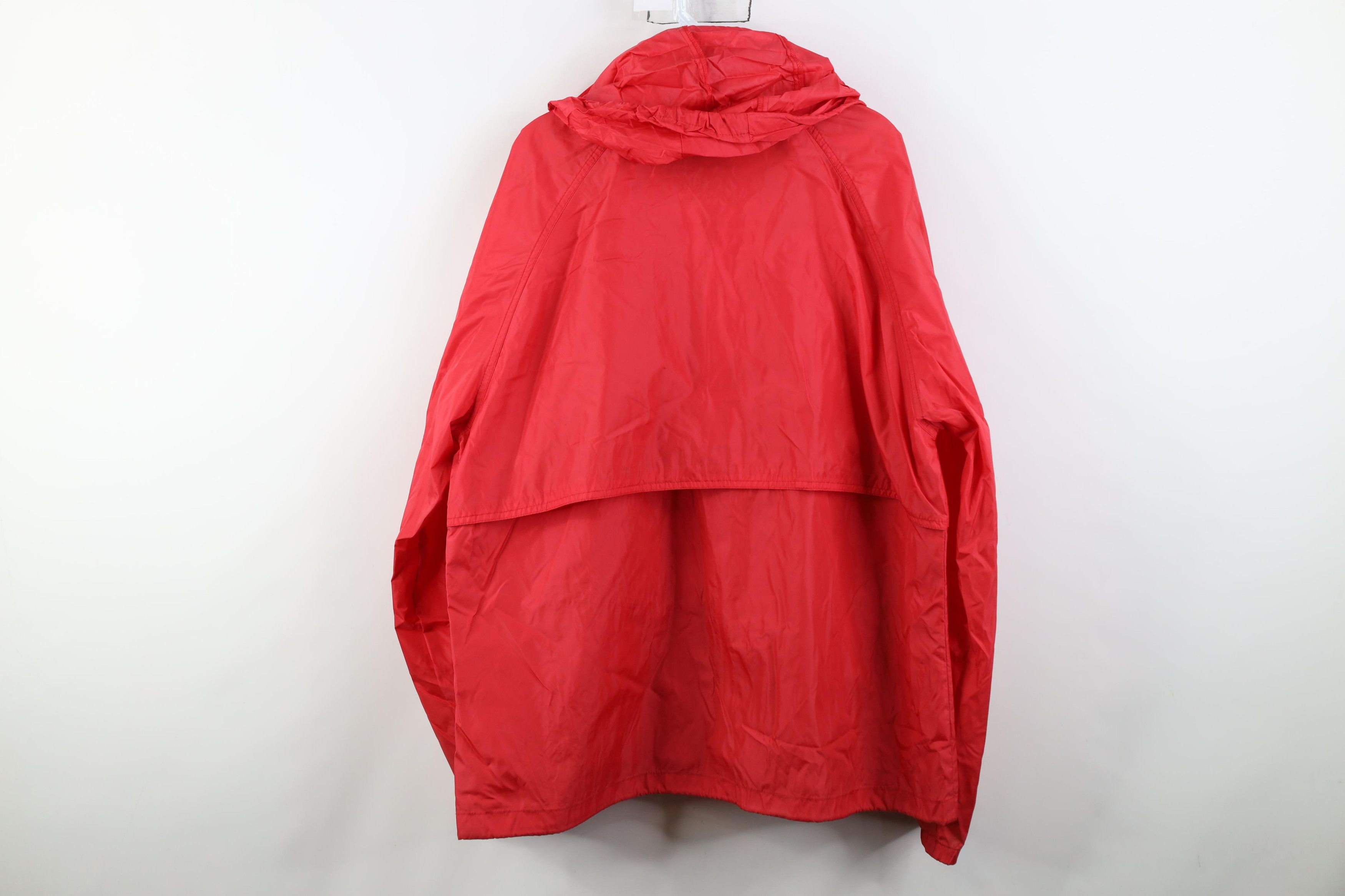 Woolrich Woolen Mills Vintage 90s Woolrich Hooded Full Zip Windbreaker Jacket Red Size US L / EU 52-54 / 3 - 14 Thumbnail