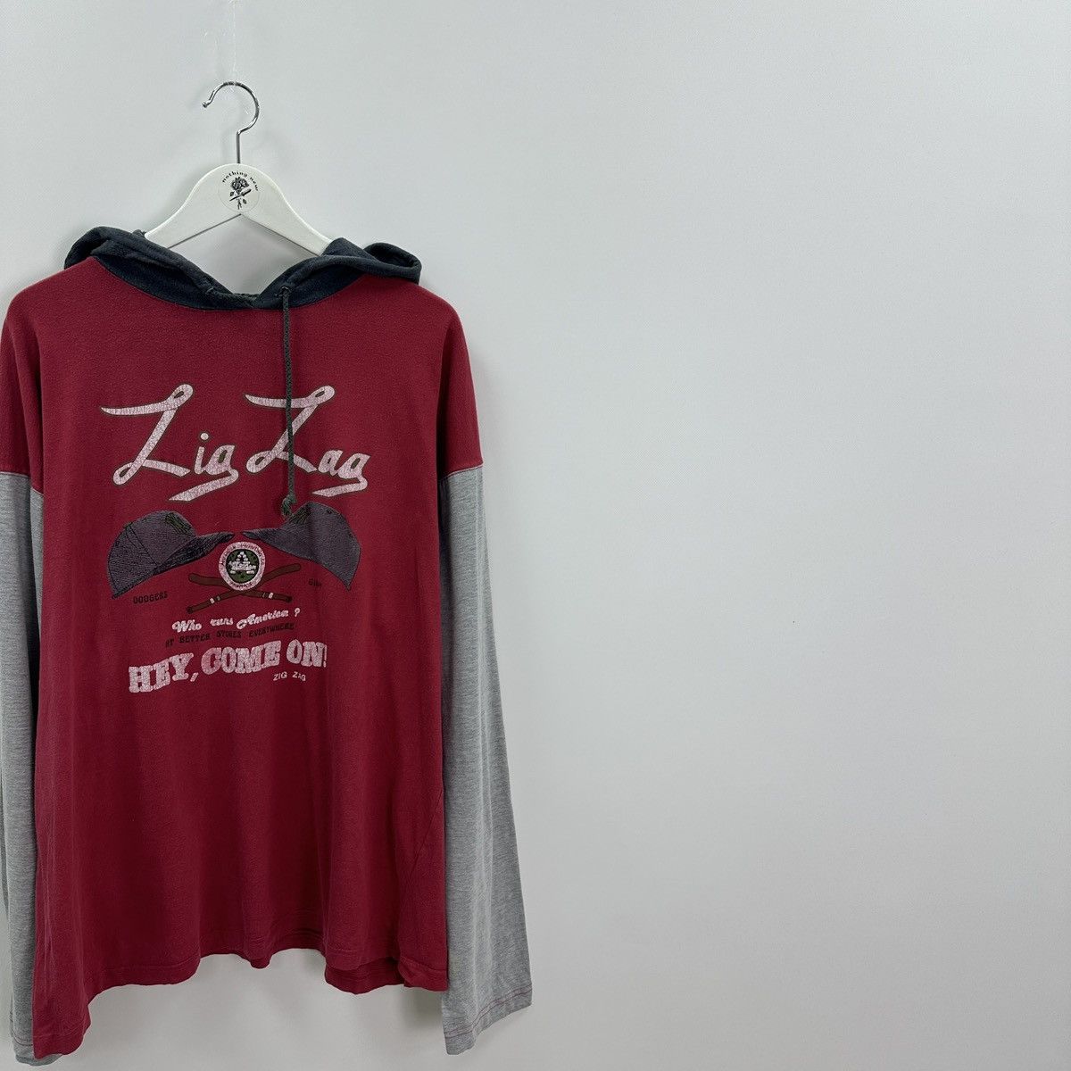Vintage Vintage 90s Zig Zag Dodgers Giant Hey Come on longsleev y2k Size US XL / EU 56 / 4 - 2 Thumbnail