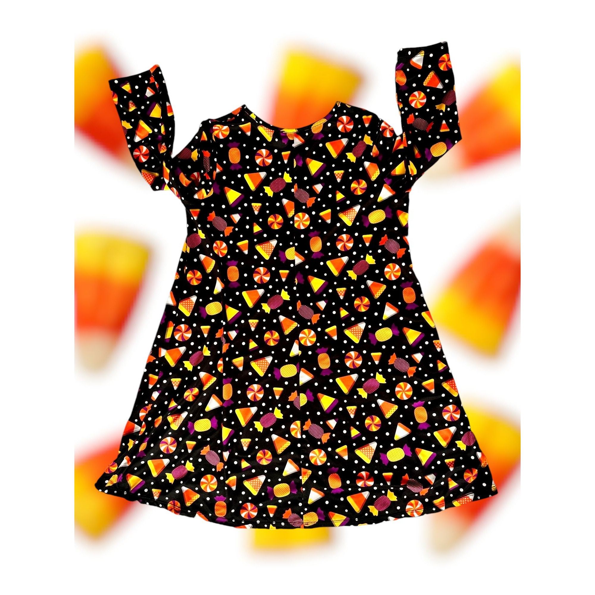Other By & By Candy Corn Dress Girls Large 14 Black Halloween Size L / US 10 / IT 46 - 4 Thumbnail