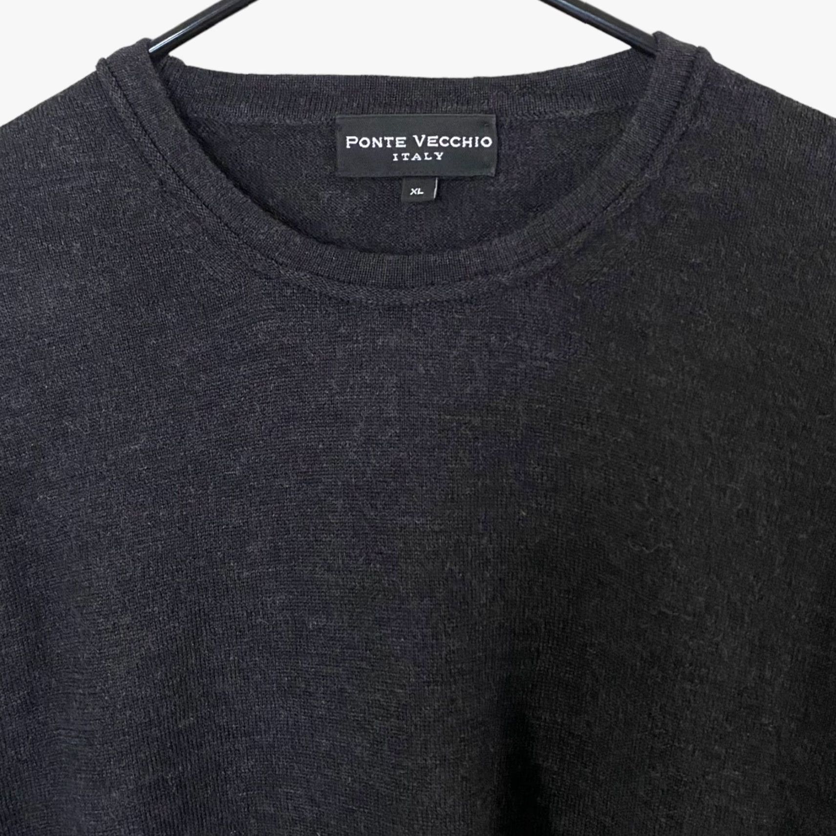 Vintage Ponte Vecchio Crewneck Sweater Gray Men's XL Merino Wool Pullover Long-Sleeve Size US XL / EU 56 / 4 - 5 Thumbnail