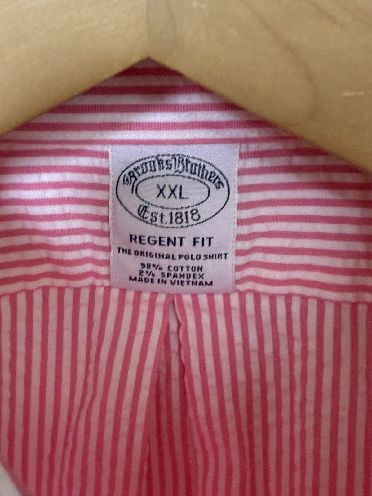 Brooks Brothers Brooks Brothers Pink Casual Button Down Shirt Size US XXL / EU 58 / 5 - 3 Thumbnail