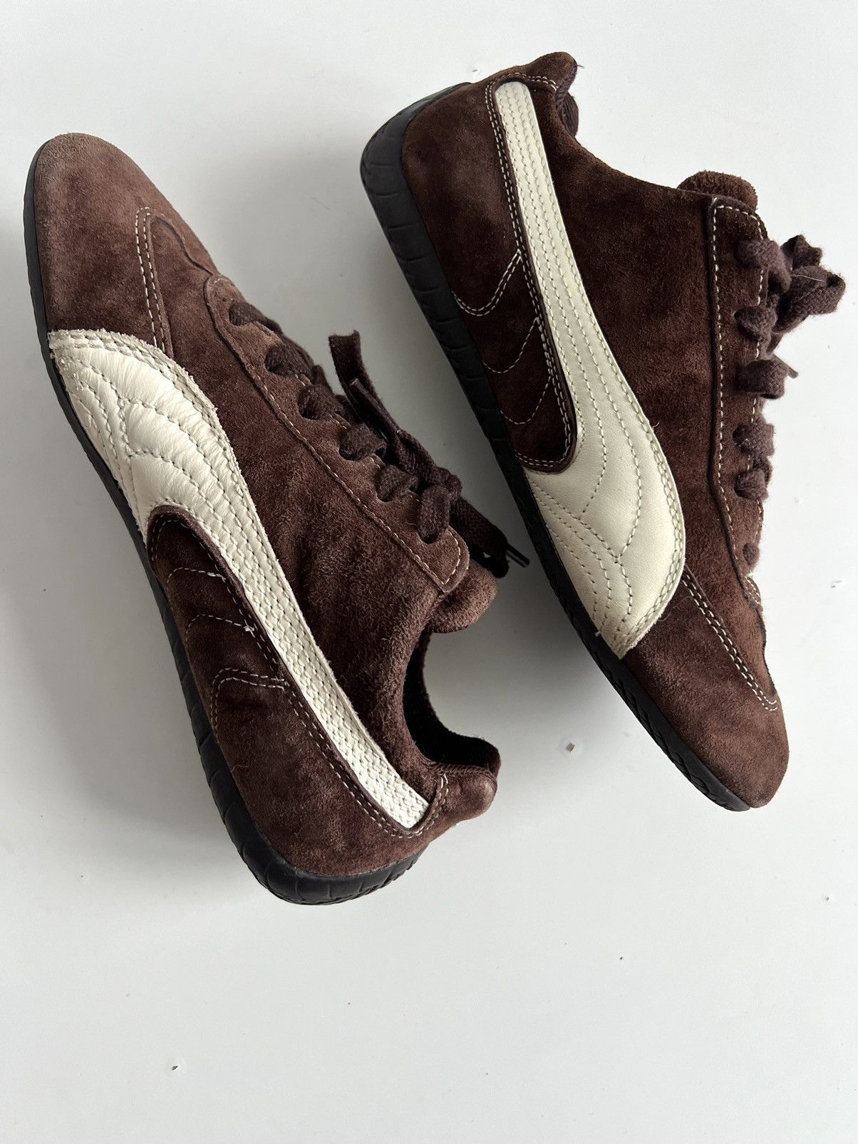Puma Vintage Puma Speedcat Brown Suede Sneakers Size US 7 / IT 37 - 10 Thumbnail