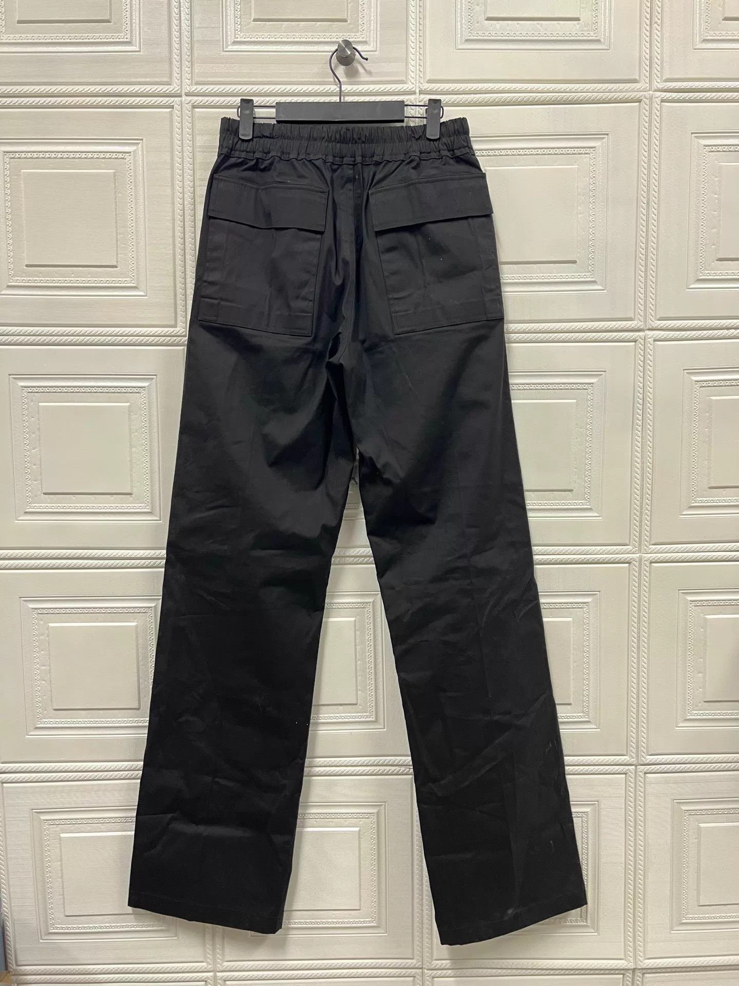 Rick Owens RO Drawstring Straight Solid Side Pocket Chino Pants S 48 Size US 32 / EU 48 - 2 Thumbnail