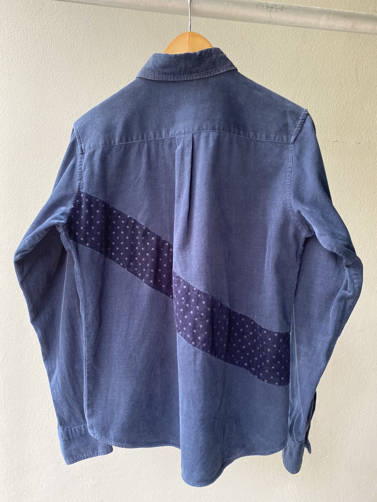 Designer × Japanese Brand G G D Navy Shirt with Polka Dot Panel Detail Size US M / EU 48-50 / 2 - 5 Thumbnail
