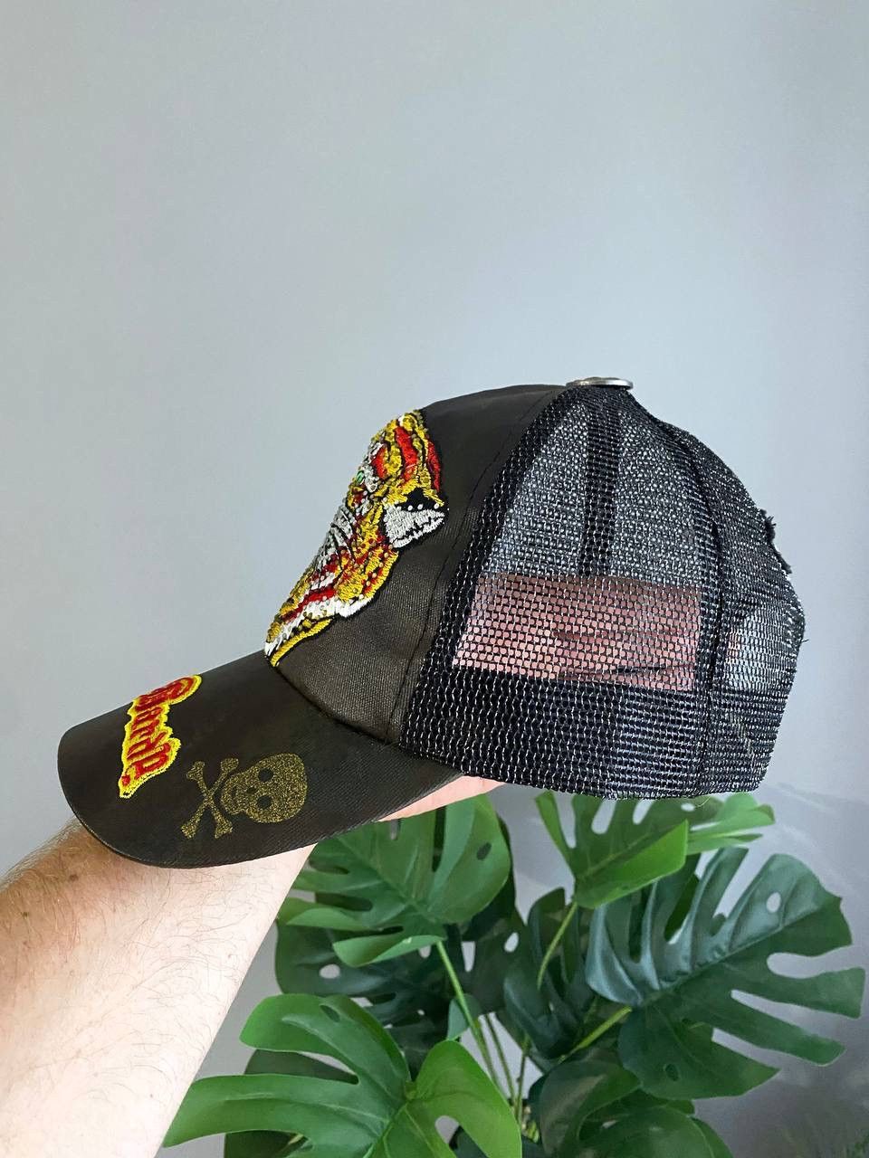 Ed Hardy Ed Hardy by Christian Audigier Tiger Logo Trucker Cap, OS Size ONE SIZE - 7 Thumbnail