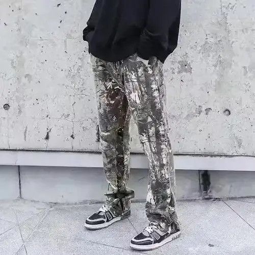 Japanese Brand × Vintage BLACK FRIDAY SALE Mixed Camo Print Cargo Straight Leg Size US 34 / EU 50 - 2 Thumbnail