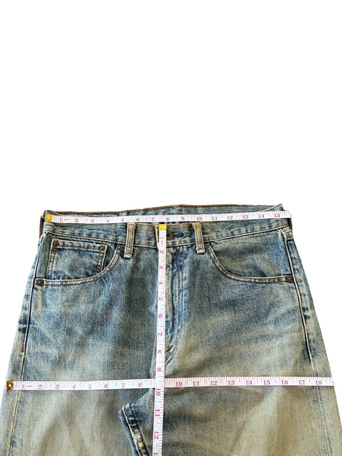 Levi's Vintage 90s Levis 503 Rusty Mud Wash Distress Baggy Jeans Size US 31 - 10 Thumbnail