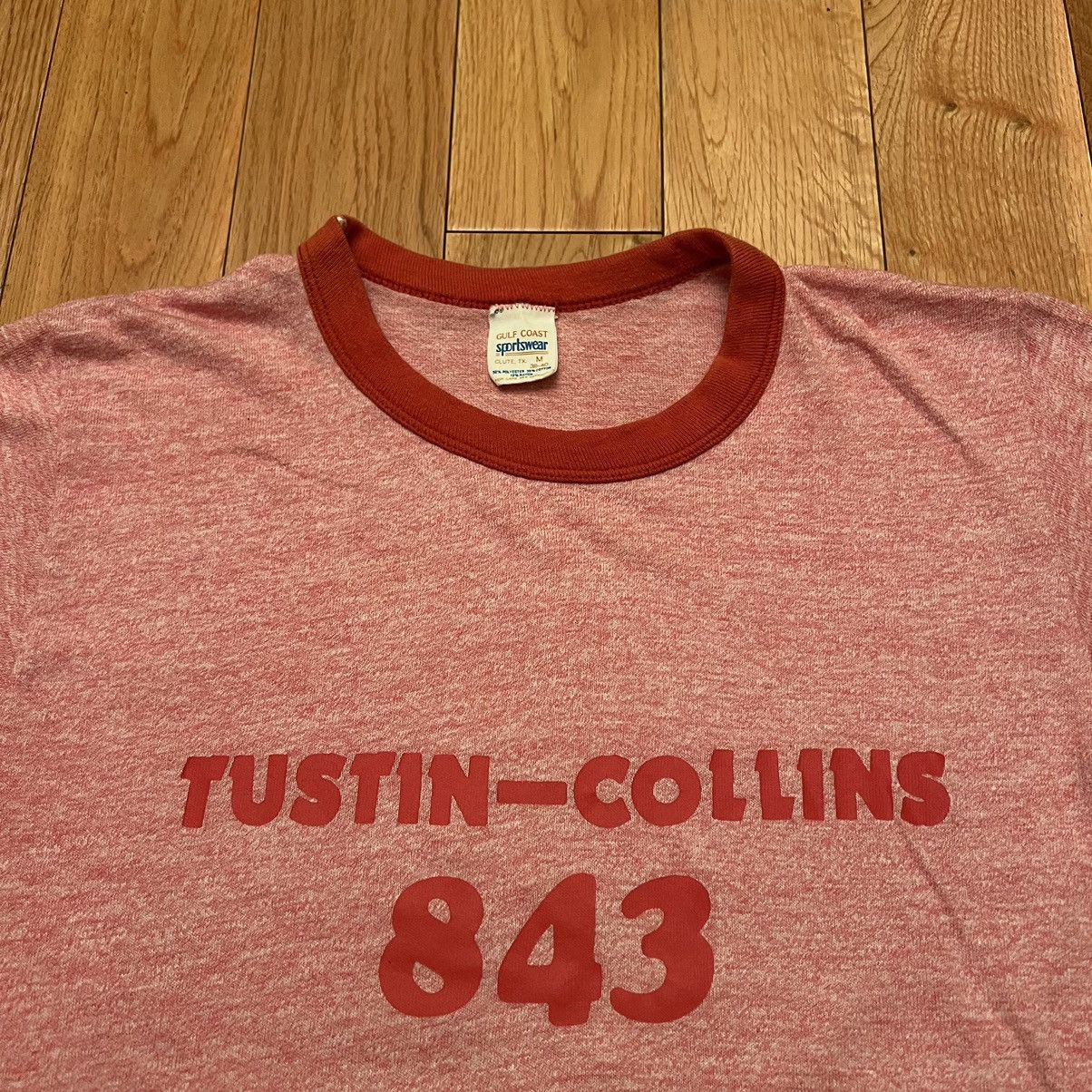 Vintage Vintage 80’s Gulf Coast Sportswear Tri-Blend Ringer T-Shirt Size US M / EU 48-50 / 2 - 4 Thumbnail