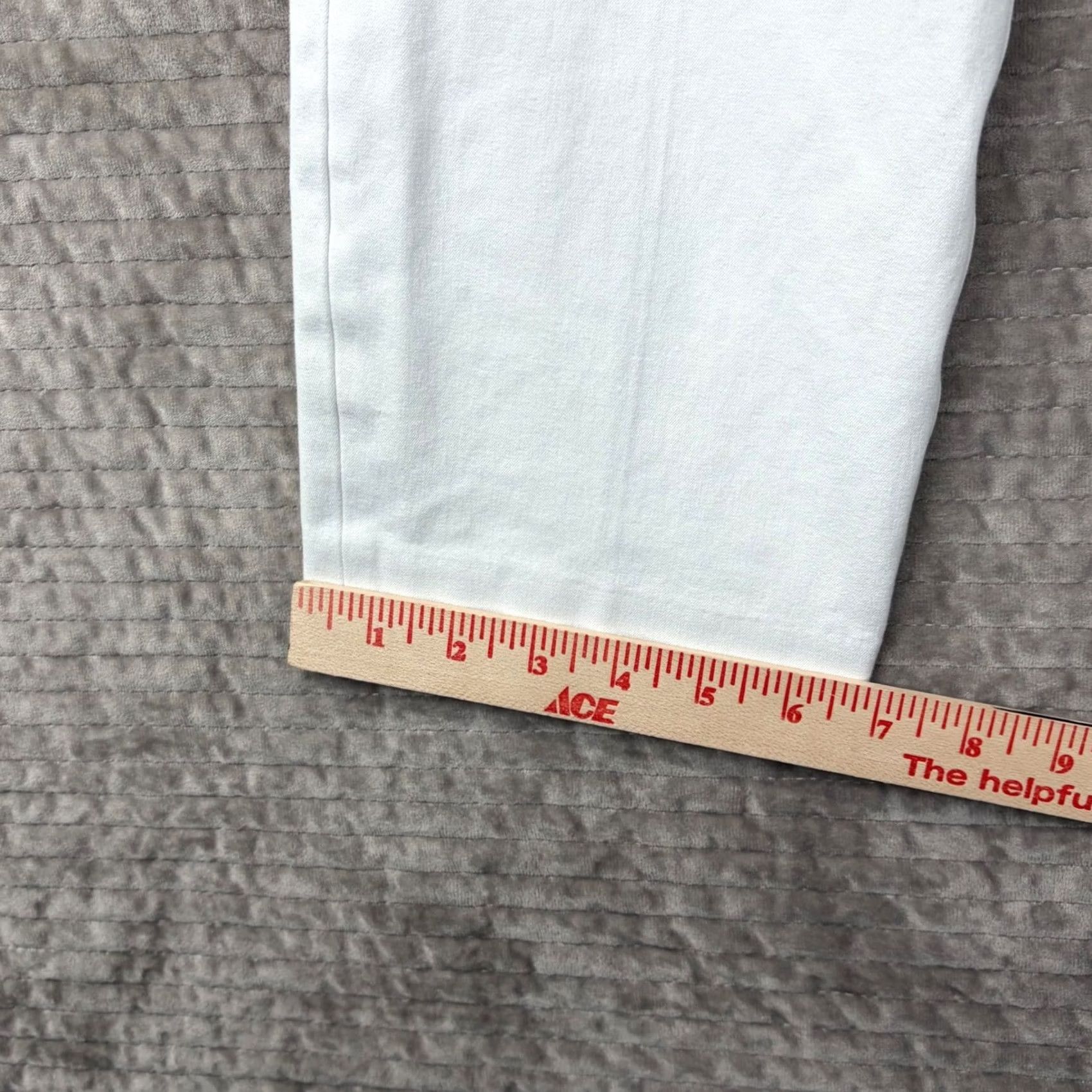 Spanx VINTAGE? No. Spanx The Perfect Pant White Slim Straight Leg Pull On Trousers Large L Size 24" / US 00 / IT 34 - 4 Thumbnail