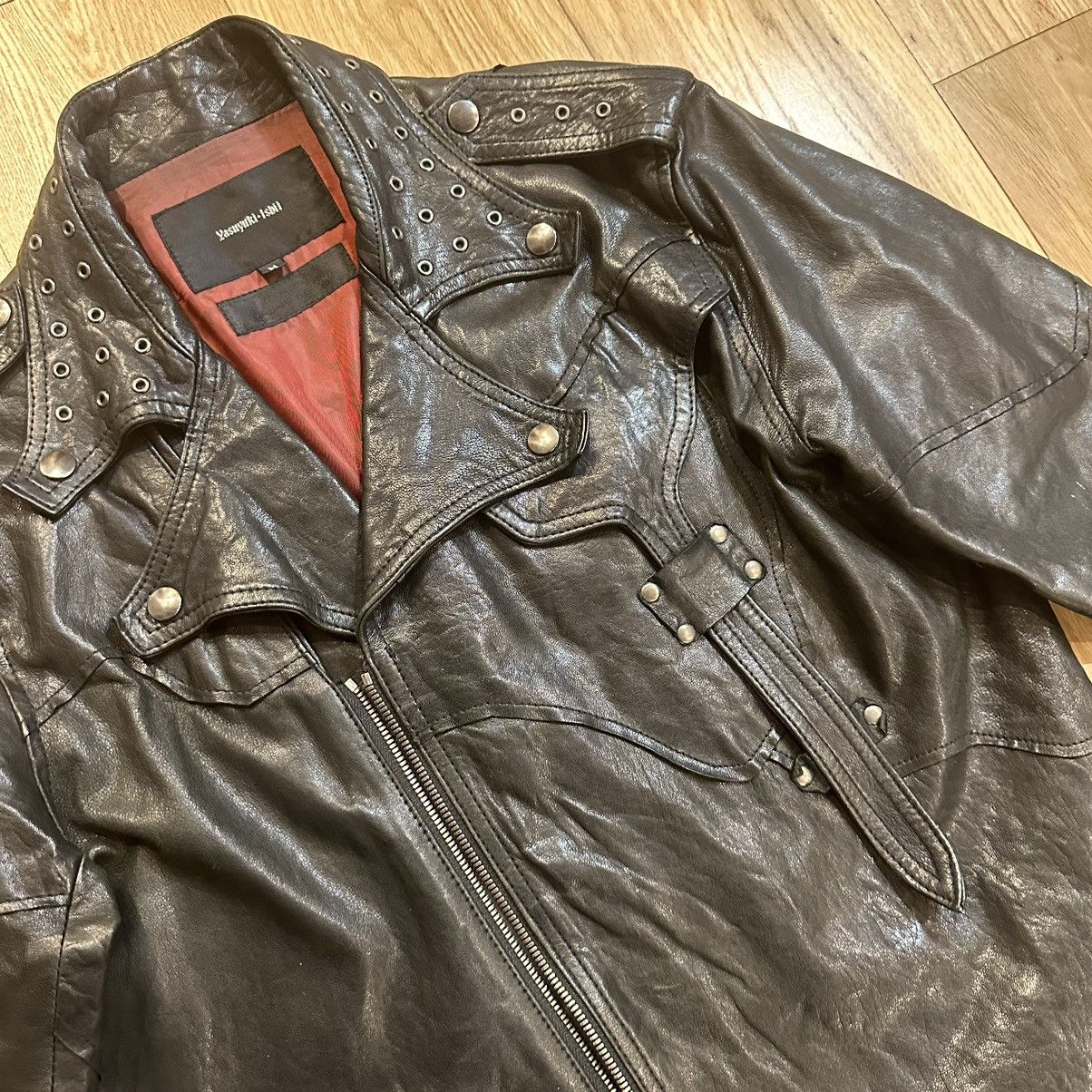 Yasuyuki Ishii Yasuyuki ishii leather jacket (L) Size US L / EU 52-54 / 3 - 3 Thumbnail