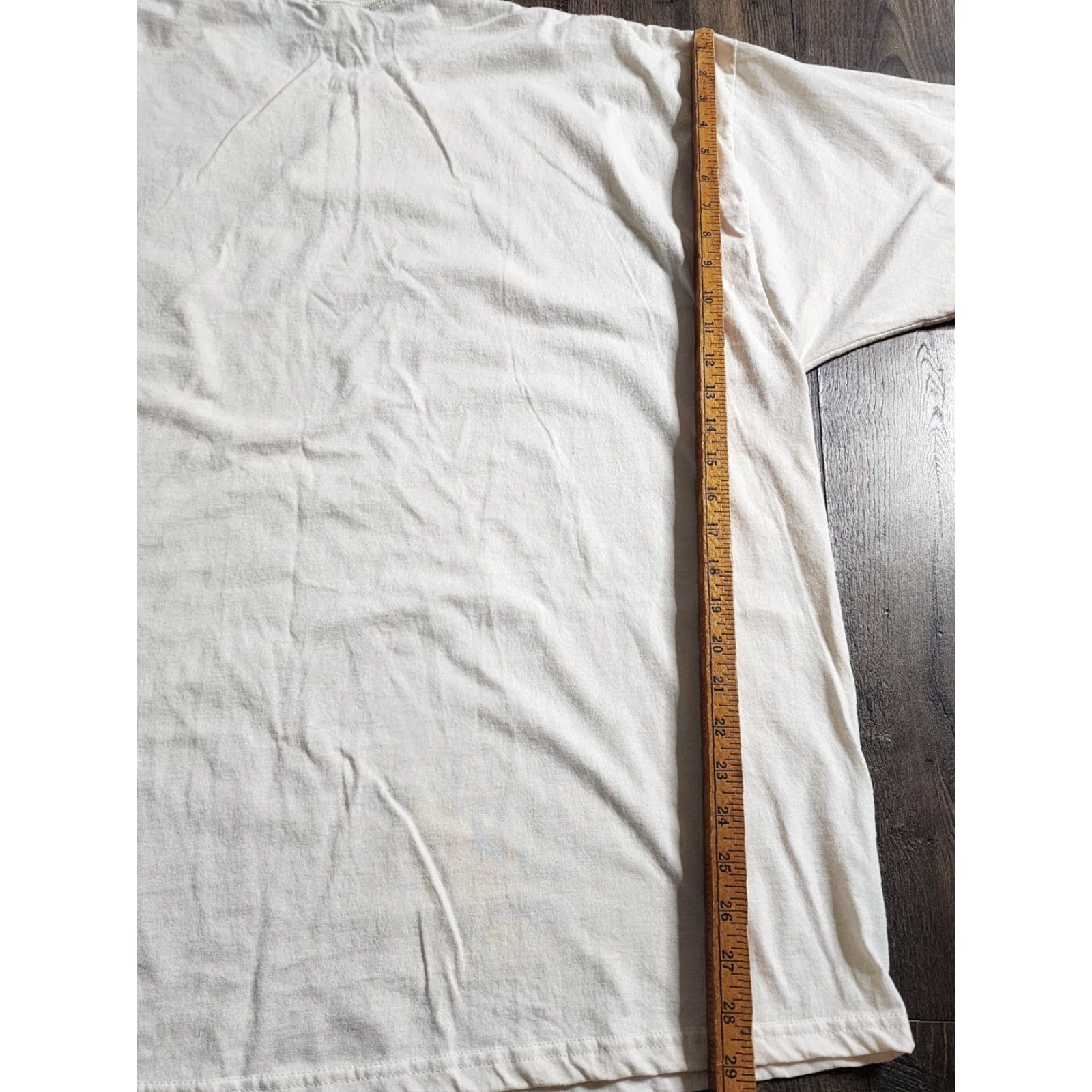 Jerzees VINTAGE Jerzees T-Shirt 3XL Unisex Adults Beige Short Sleeve Crew Neck Peacock Graphic Tee, Distressed, Y2K, 2000s, Mens Size US XXL / EU 58 / 5 - 4 Thumbnail