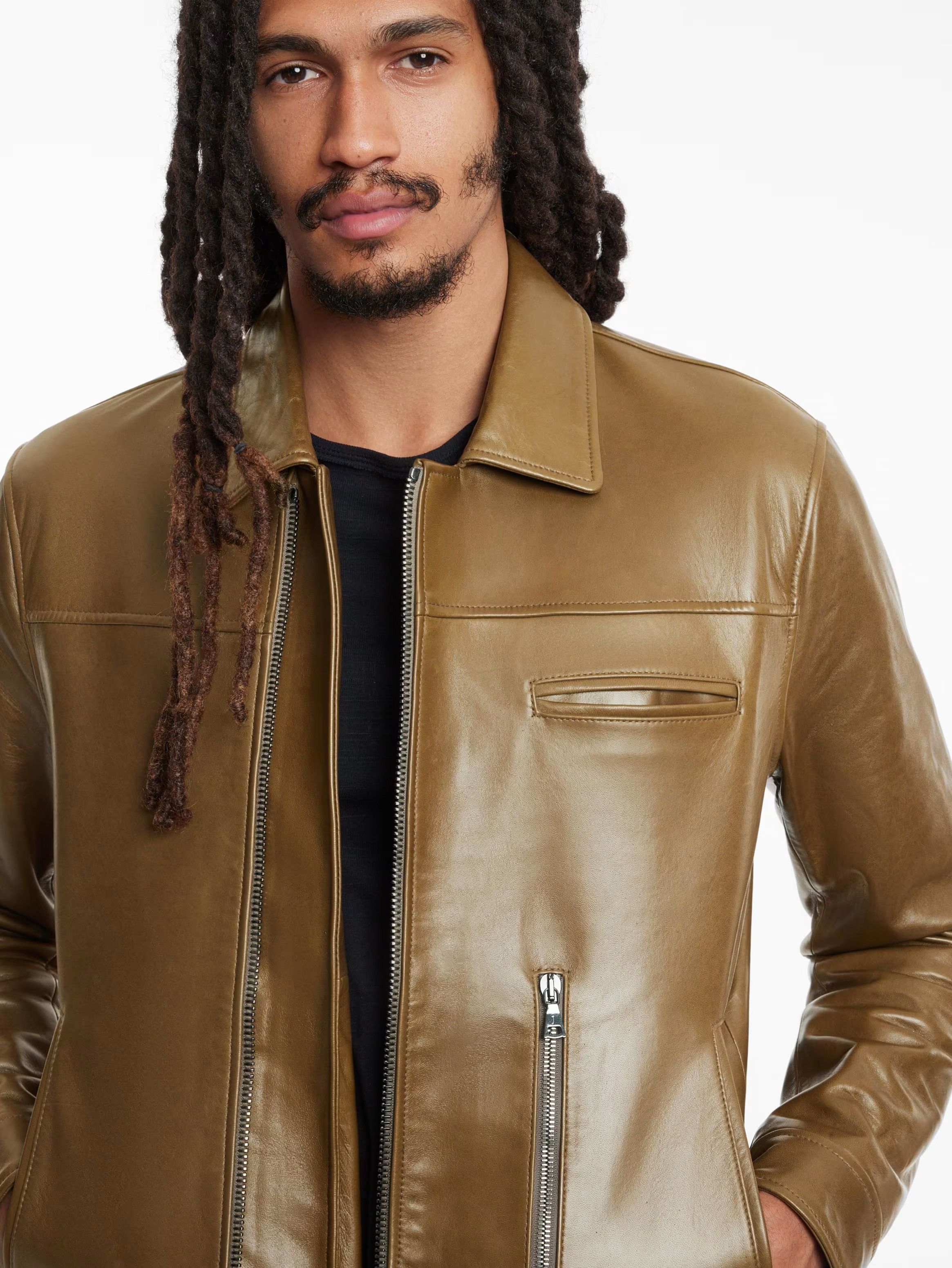 John Varvatos John Varvatos - Moto Leather Elton Jacket Size US M / EU 48-50 / 2 - 8 Thumbnail