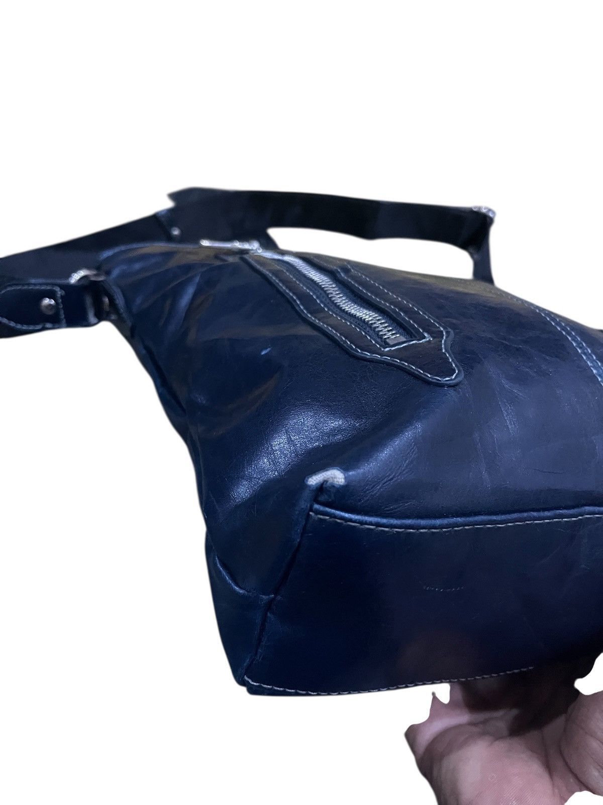 Issey Miyake SACS for TETE HOMME by ISSEY MIYAKE LEATHER CROSS BODY BAG Size ONE SIZE - 5 Thumbnail