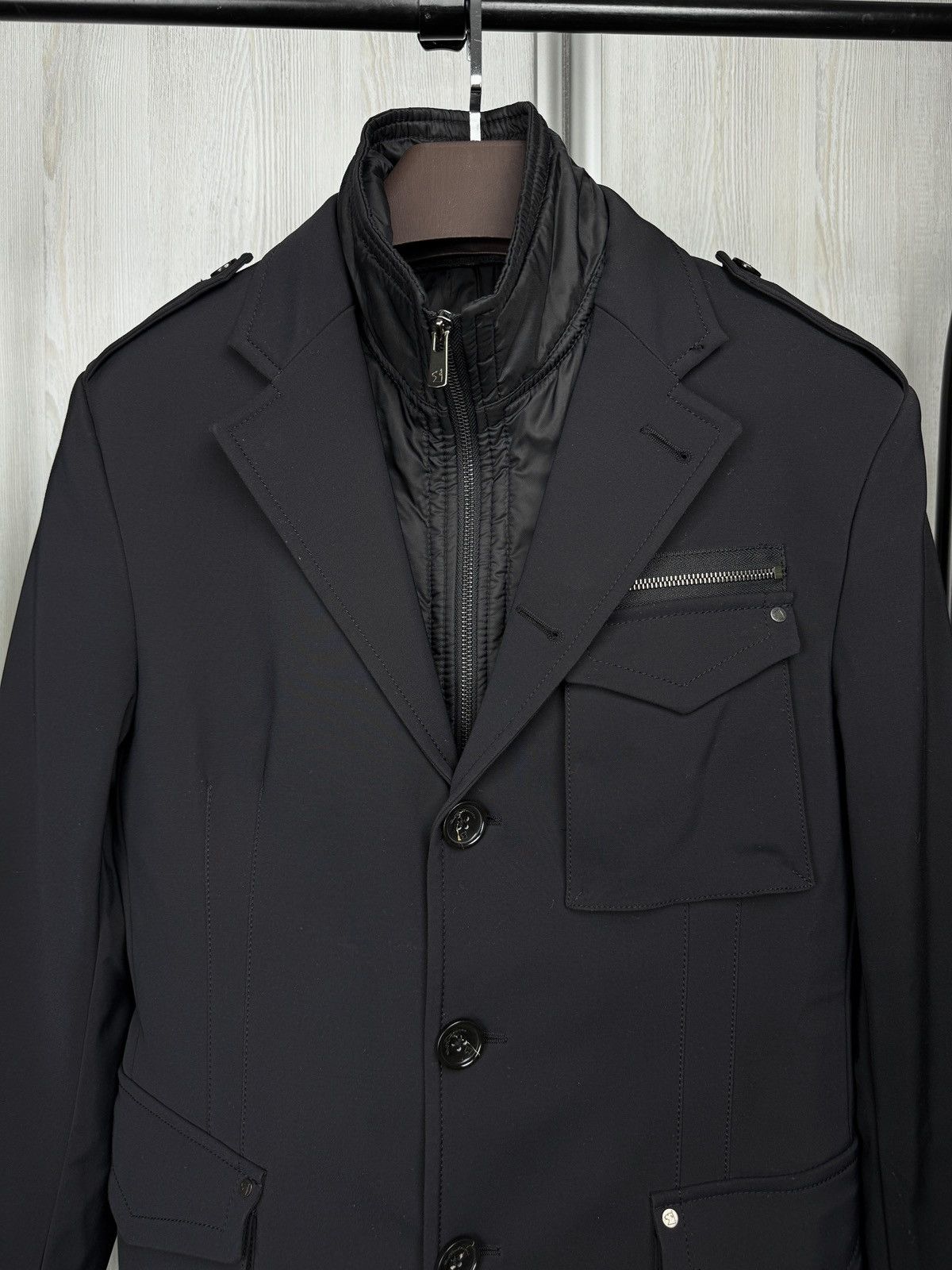 Montecore Montecore black nylon cotton lined jacket blazer sz 48 Size US M / EU 48-50 / 2 - 3 Thumbnail