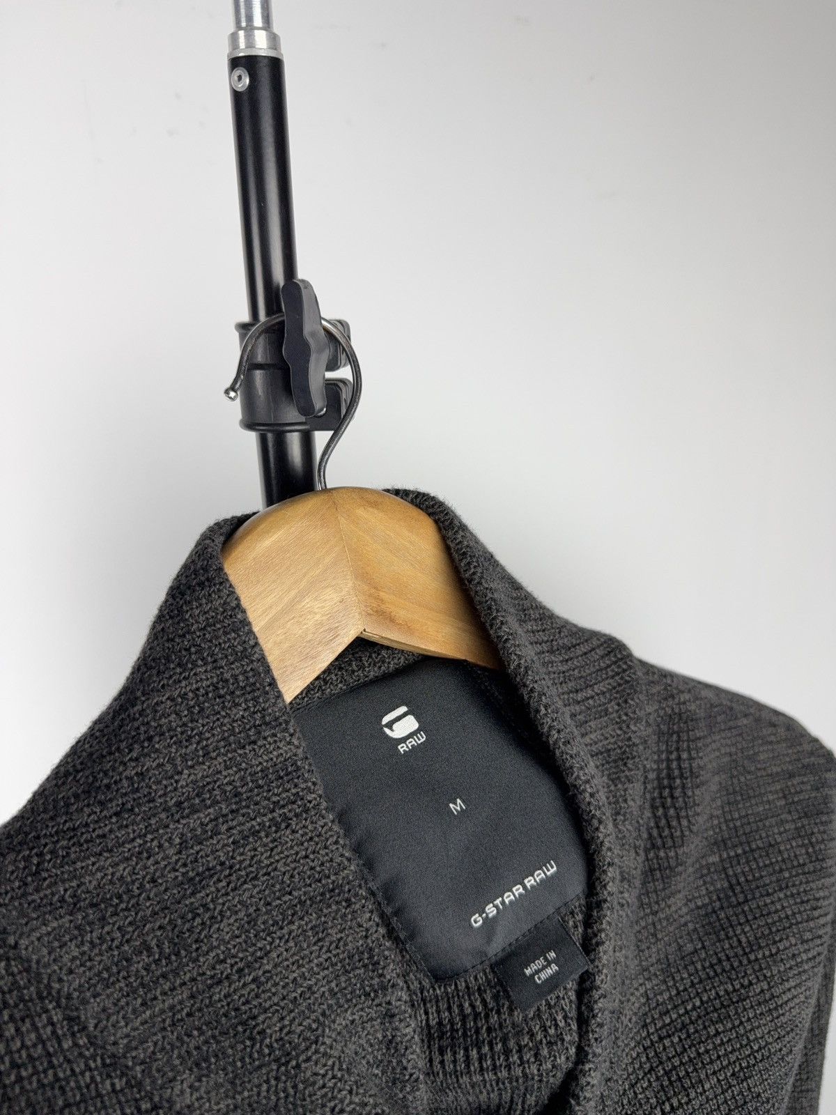 G-Star 00s Y2K G-Star RAW Heavy Knit Shawl Collar Sweater Men’s M Size US M / EU 48-50 / 2 - 7 Thumbnail