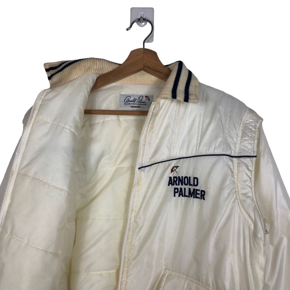 Japanese Brand 🔥90’s Vintage Bomber Jacket Quilted Arnold Palmer Japan Size US M / EU 48-50 / 2 - 10 Thumbnail