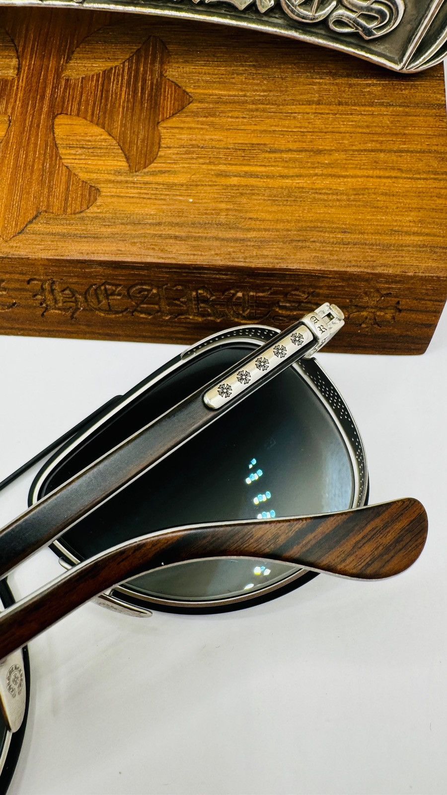 Chrome Hearts Chrome Hearts Wood Preyank Sunglasses Size ONE SIZE - 6 Thumbnail