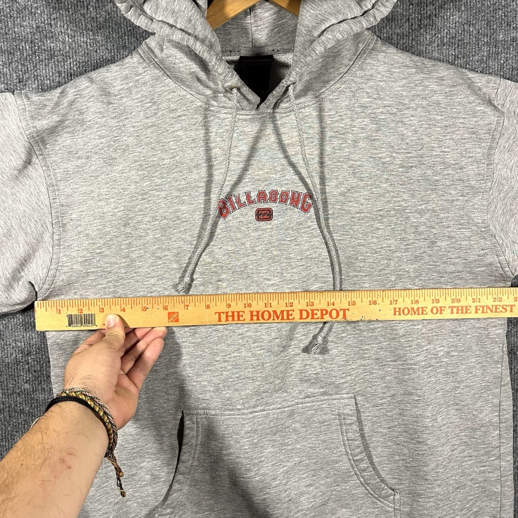 Billabong VTG Billabong Hoodie Sweatshirt Mens Large Gray 90s Grunge Skate Surf Hooded Pullover USA Shipping Size US L / EU 52-54 / 3 - 7 Thumbnail
