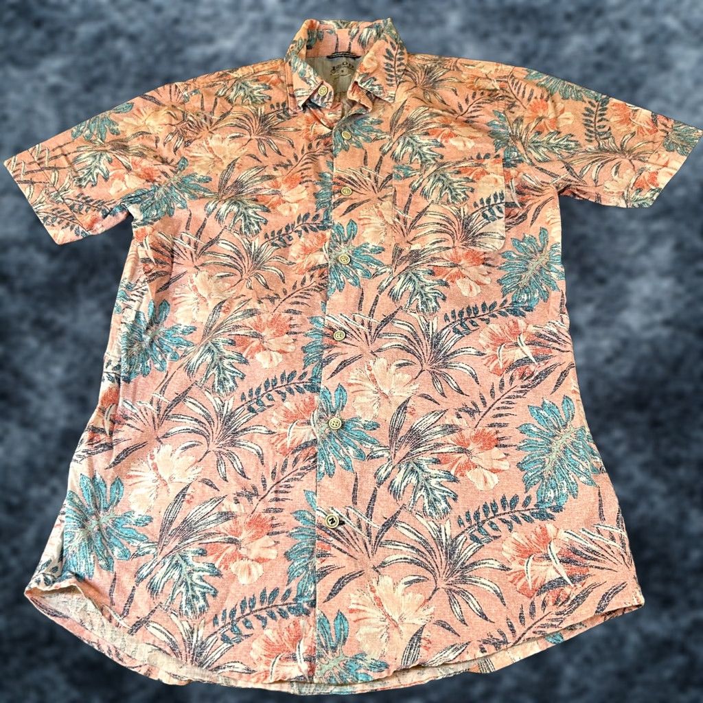 Izod IZOD Shirt Mens Small Pink Short Sleeve Button-Up Floral Tropical Beach Preppy Pocket Lightweight Cotton Button-Up Size US S / EU 44-46 / 1 - 1 Thumbnail