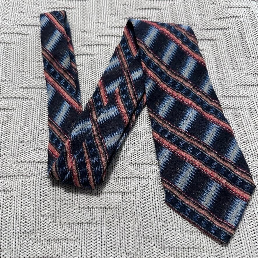 Altea Vintage Altea southwestern striped wool silk tie Size ONE SIZE - 1 Thumbnail