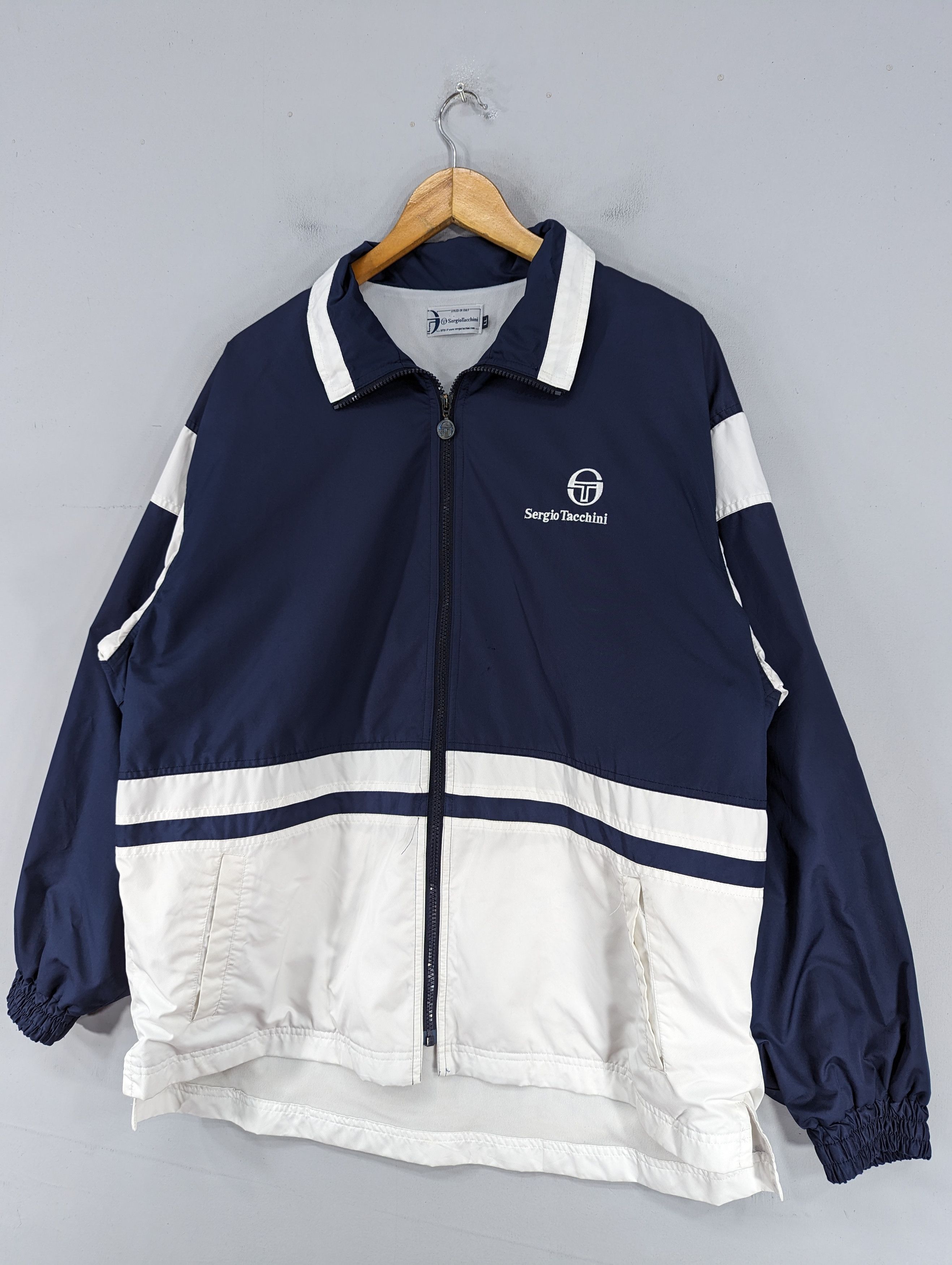 Sergio Tacchini 🔥Vintage 90s Sergio Tacchini Big Logo Jacket Size US L / EU 52-54 / 3 - 3 Thumbnail
