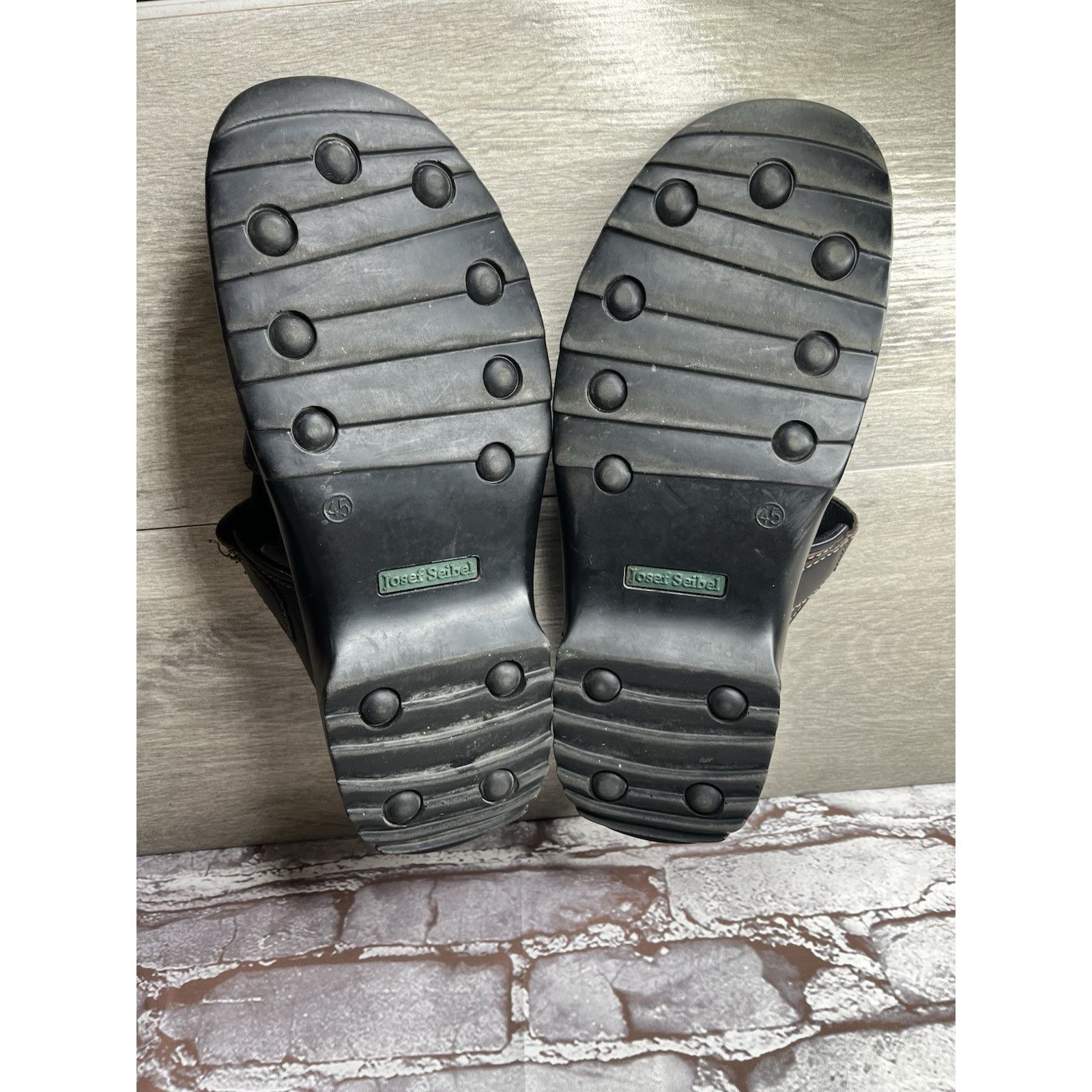 JOSEF SEIBAL Josef Seibel Jeremy Brown Leather Fisherman Strap Sandals Me Size US 12 / EU 45 - 16 Thumbnail