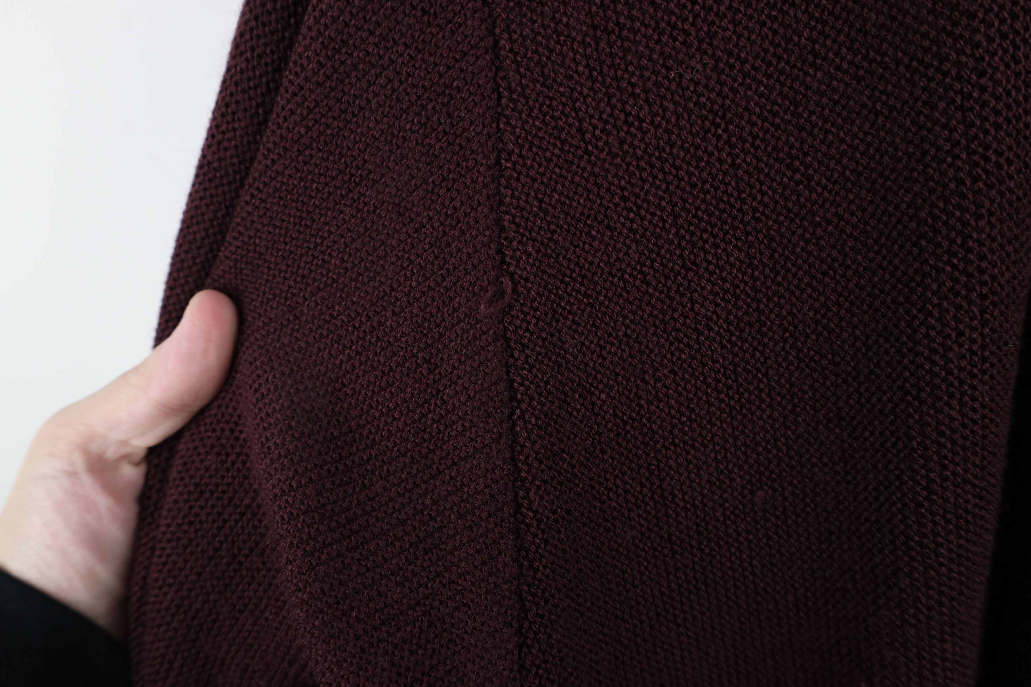 Vintage Vintage 90s Streetwear Knit Button Cardigan Sweater Maroon Size US XXL / EU 58 / 5 - 5 Thumbnail