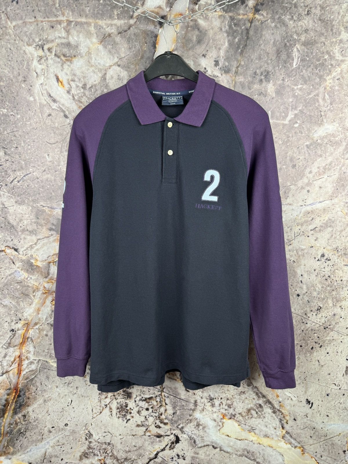 Hackett Hackett London Long Sleeve Polo Shirt Mens Rugby Style Size US M / EU 48-50 / 2 - 1 Thumbnail