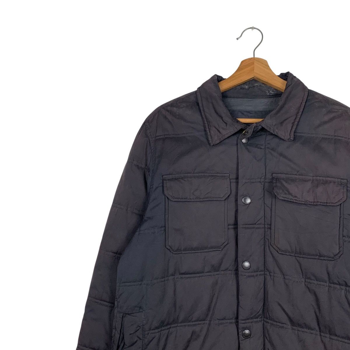 Calvin Klein CALVIN KLEIN Collared Snap Button Puffer Jacket #1868-C81 Size US L / EU 52-54 / 3 - 6 Thumbnail