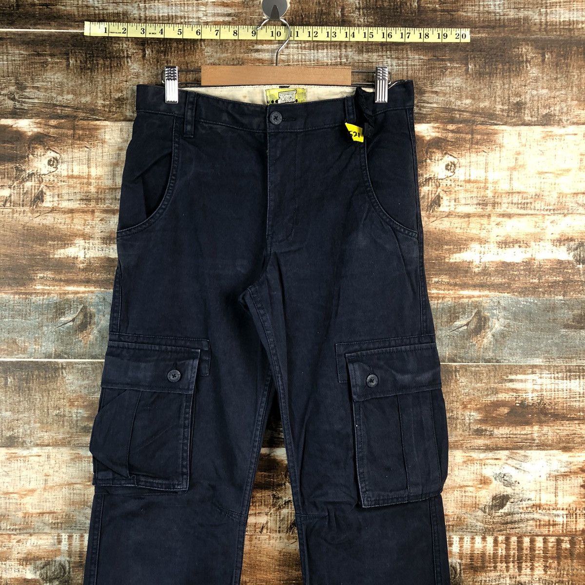 Japanese Brand Old Navy Black Cargo Multipocket Pants #A2521 Size US 28 / EU 44 - 4 Thumbnail