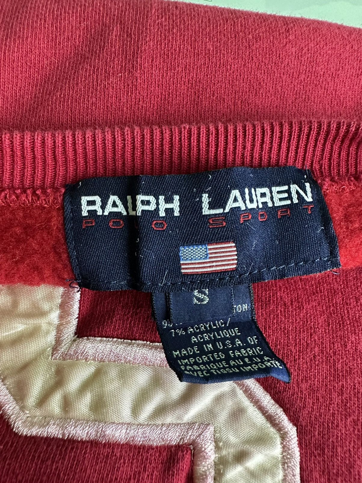 Polo Ralph Lauren × Ralph Lauren Vintage Ralph Lauren Polo Sport USA Spellout Logo Sweatshirt Size US M / EU 48-50 / 2 - 7 Thumbnail