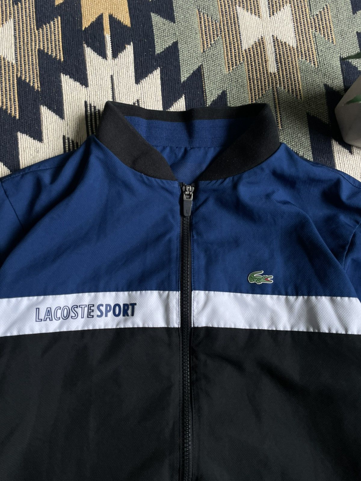Lacoste Vintage Lacoste Sport Logo Nylon Track Bomber Size US S / EU 44-46 / 1 - 6 Thumbnail