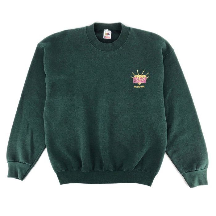 Embroidered Green Crewneck: L main image 1