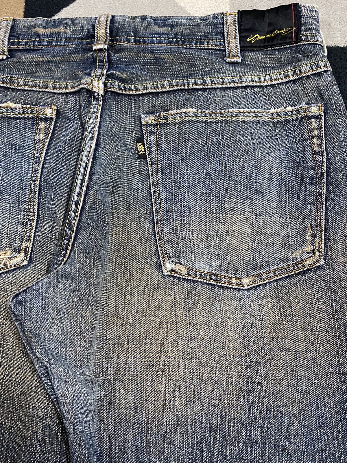 Japanese Brand Vintage Japanese Brands Mud Wash Distressed Loose Jeans Size US 36 / EU 52 - 10 Thumbnail