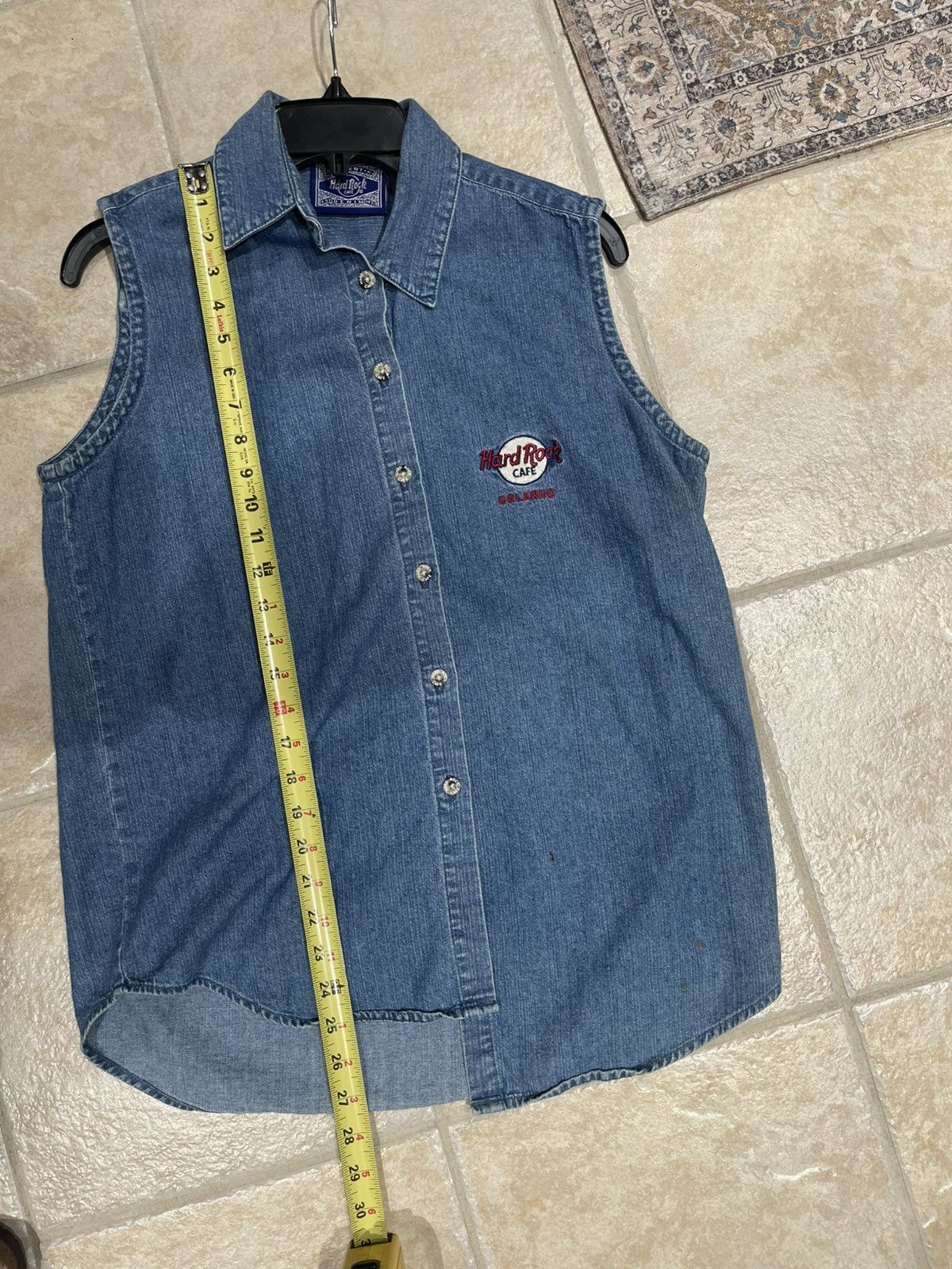 Hard Rock Cafe Vintage Hard Rock Cafe Vest Womans L Button Front Size L / US 10 / IT 46 - 5 Thumbnail