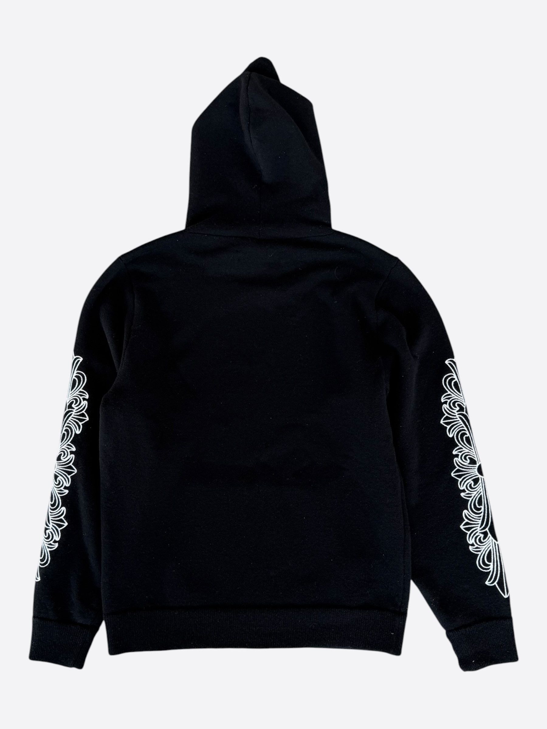 Chrome Hearts Chrome Hearts Black & White Floral Cashmere Hoodie Size US M / EU 48-50 / 2 - 2 Thumbnail