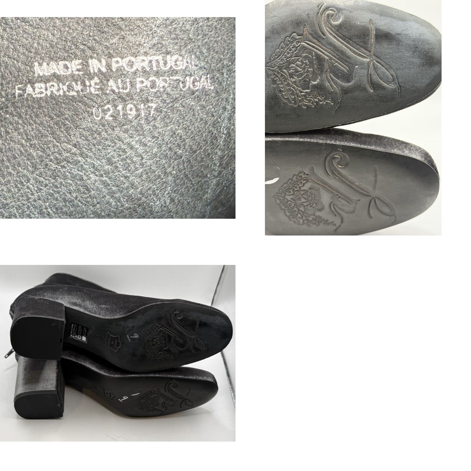 Free People FREE PEOPLE GRAY VELVET ANKLE BOOTS Back Zip EU 39 US 8.5 Size US 6 / IT 36 - 8 Thumbnail