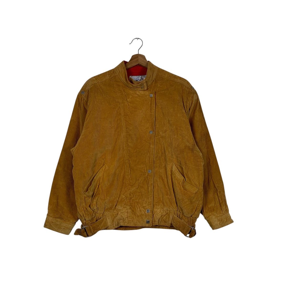 Japanese Brand MARULINNE Asymmetrical Yellow Corduroy Jacket #1832-C79 Size M / US 6-8 / IT 42-44 - 1 Thumbnail