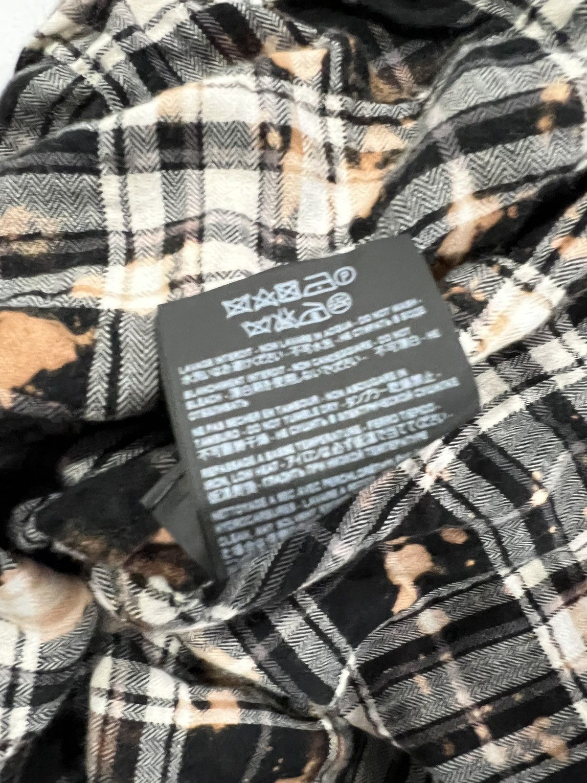Saint Laurent Paris Saint Laurent Hedi Slimane men’s bleached flannel shirt. S. Size US S / EU 44-46 / 1 - 8 Thumbnail
