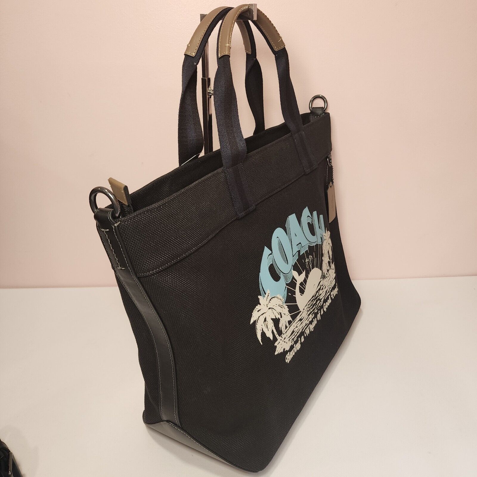 Coach NWT Coach CT899 Tote Bag 38 With Whale Graphic Size ONE SIZE - 4 Thumbnail