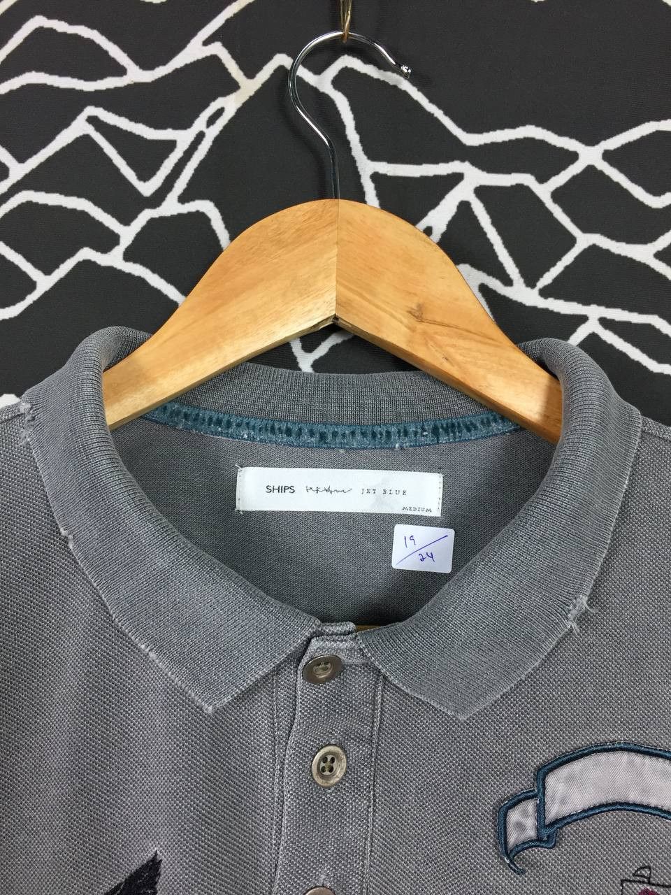 Ships Jet Blue SHIPS Jet Blue Patched Polo Tee Size US M / EU 48-50 / 2 - 4 Thumbnail