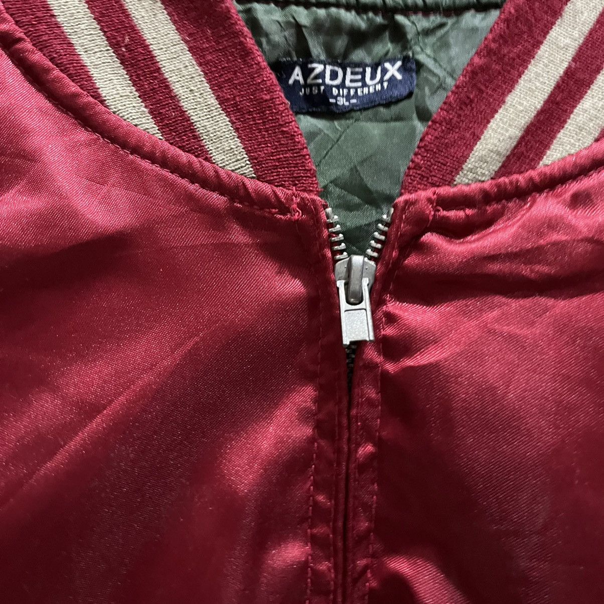 Kapital Rare Vintage Japanese Souvenir Jacket AZDEUX l Satin Bomber Size US XL / EU 56 / 4 - 4 Thumbnail