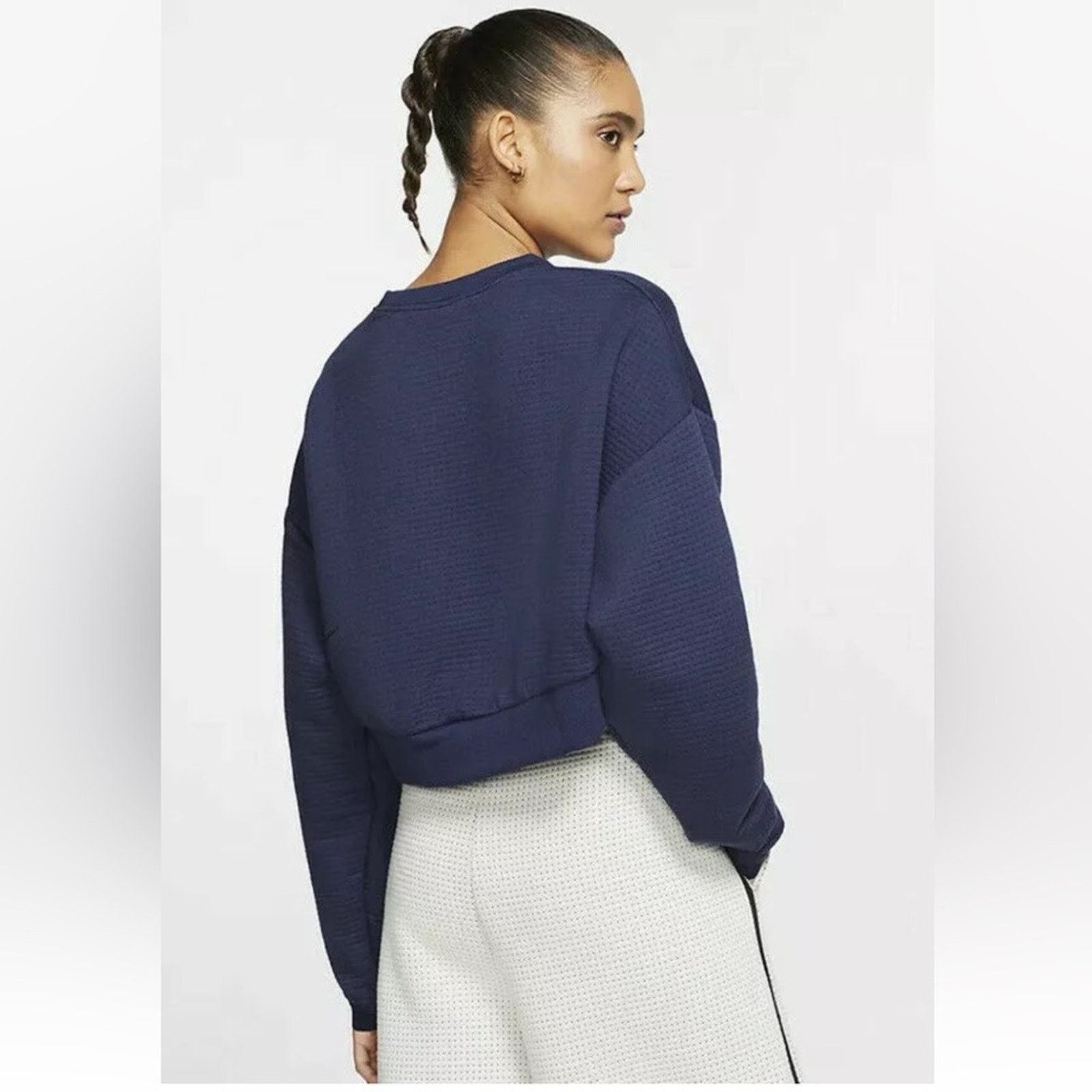 Nike Women's Nike Sportswear City Ready Cropped Sweatshirt Blue M Size M / US 6-8 / IT 42-44 - 4 Thumbnail